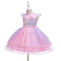 Girls Dress 2020 Brand Princess Dress Sleeveless Appliques Floral Design For Girls Party Dresses